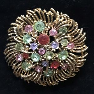 Graziano Multi-Colored Circular Pin
